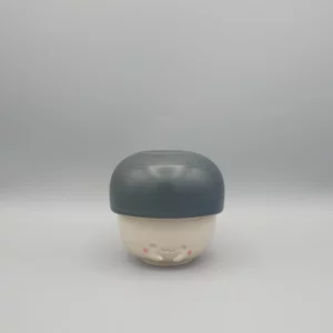 NEW Mushroom Happy Face cup & bowl set - mate dark blue glaze