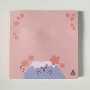 Happy Fuji post-it sticky notes PEACH